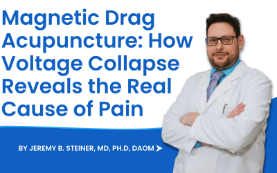 Magnetic Drag Acupuncture: How Voltage Collapse Reveals the Real Cause of Pain